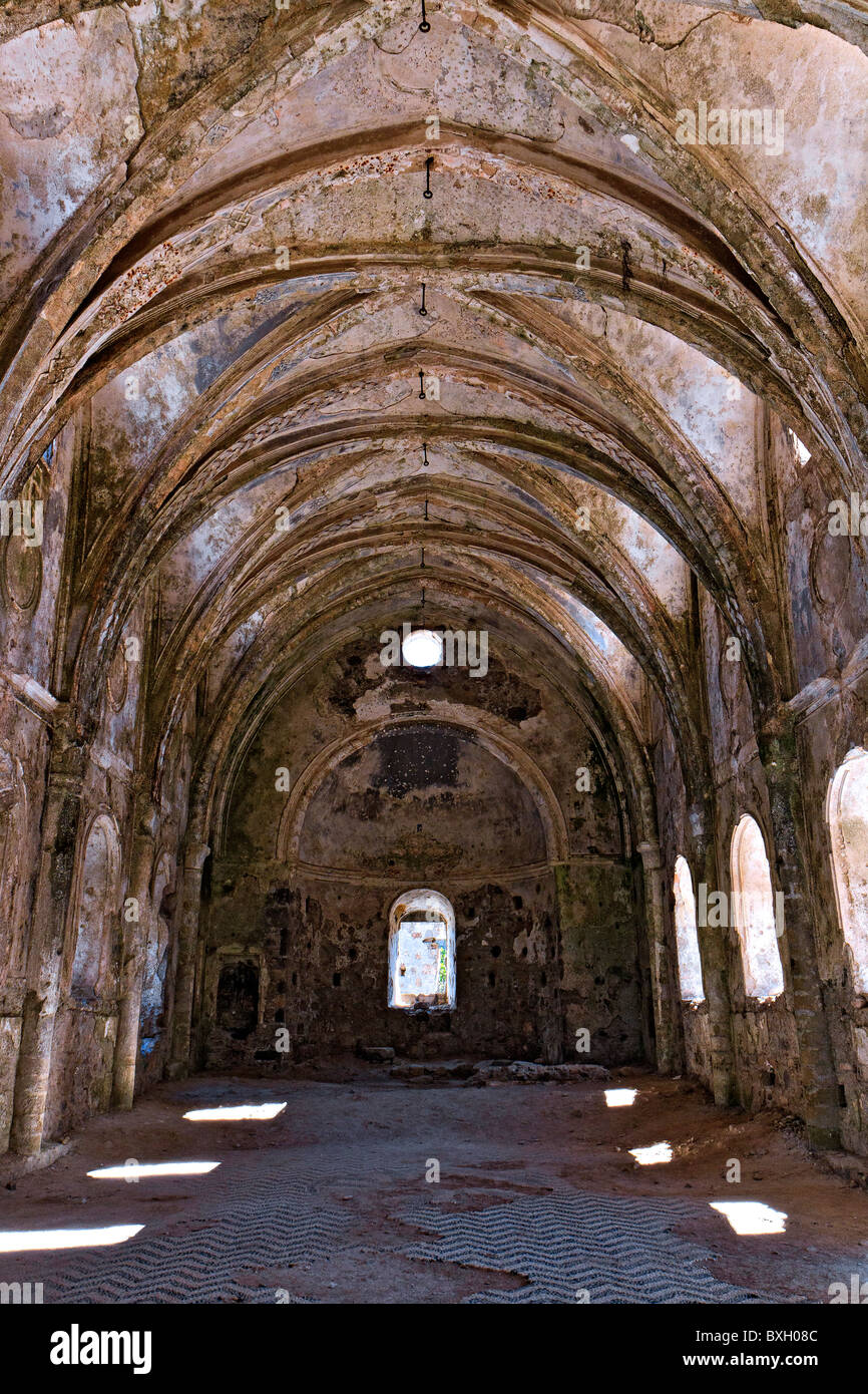 Turquía la Iglesia en ruinas de Kya Koy Village Foto de stock