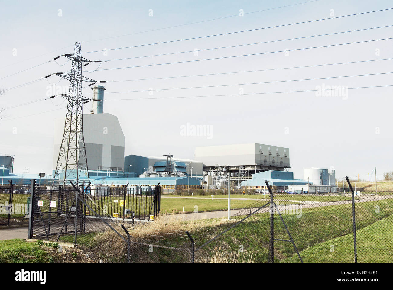 El gas de Kings Lynn Power Station que tiene una turbina de gas de ciclo combinado (ciclo