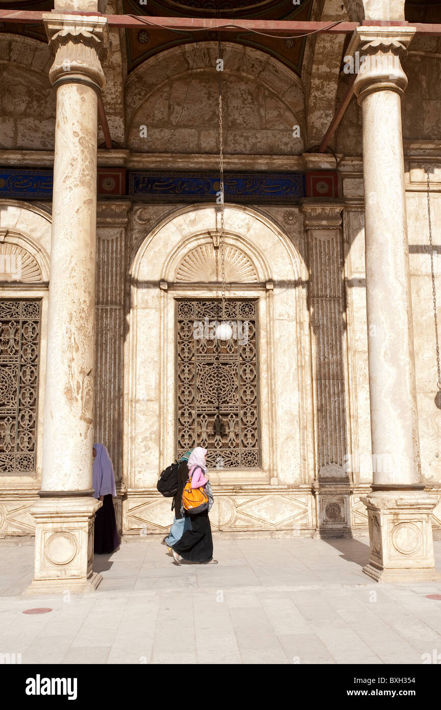 Egipto, El Cairo. La mezquita de Muhammad Ali Pasha o Mezquita de Alabastro en la Ciudadela de El Cairo. Foto de stock