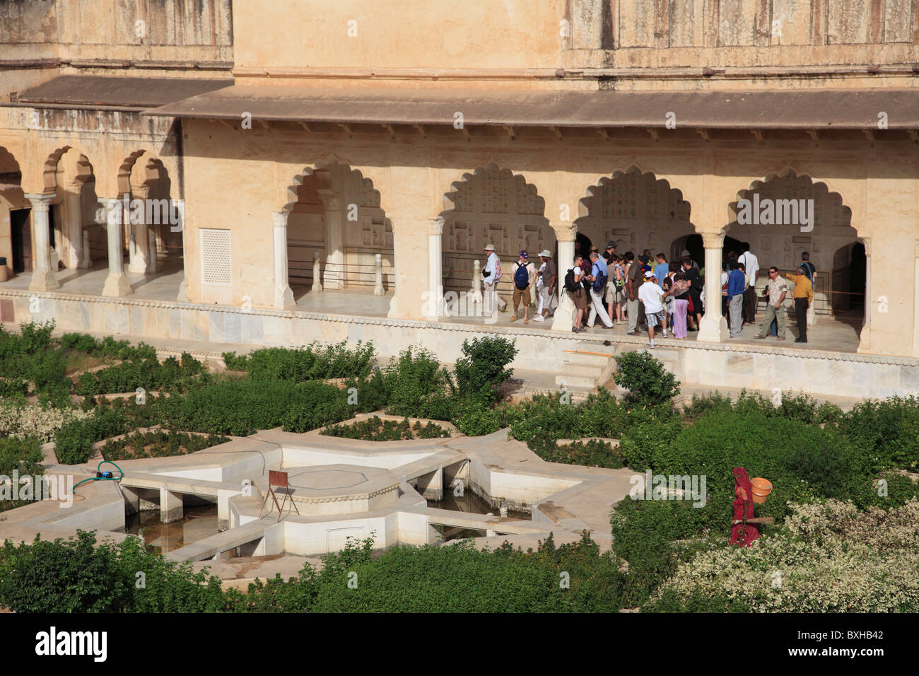 Royal Gardens, Amber Fort Palace, Jaipur, Rajasthan, India, Asia Foto de stock