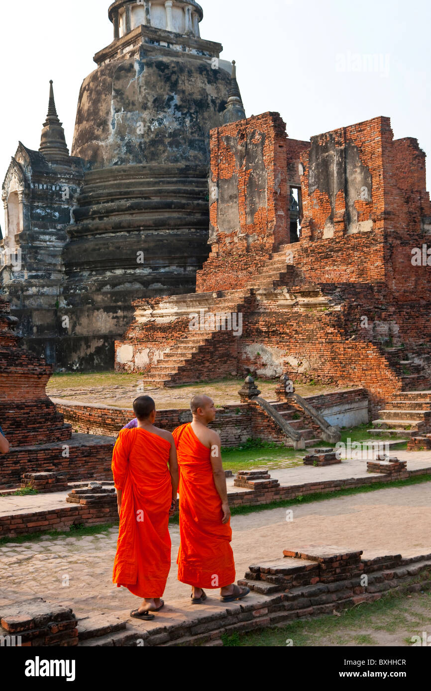Tres chedis, Wat Phra Si Sanphet, Ayutthaya, Tailandia Foto de stock
