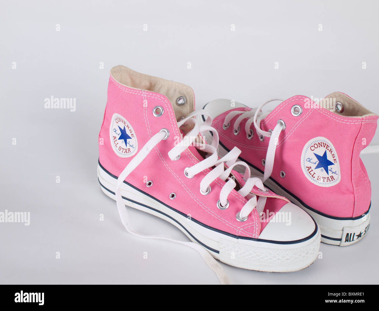 Converse rosa e de alta Alamy