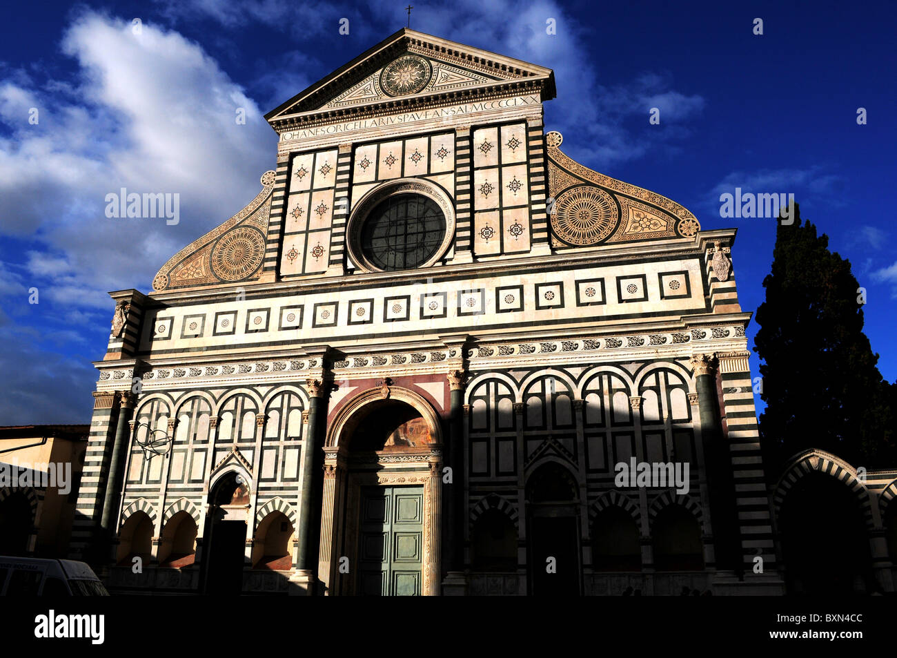 La iglesia de Santa Maria Novella en Florencia Italia Foto de stock