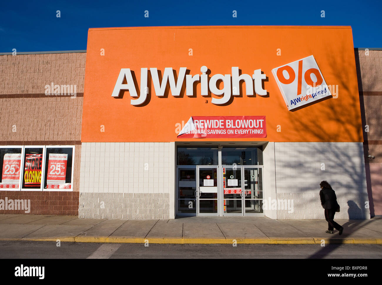 Un AJ Wright tienda de ropa. Foto de stock