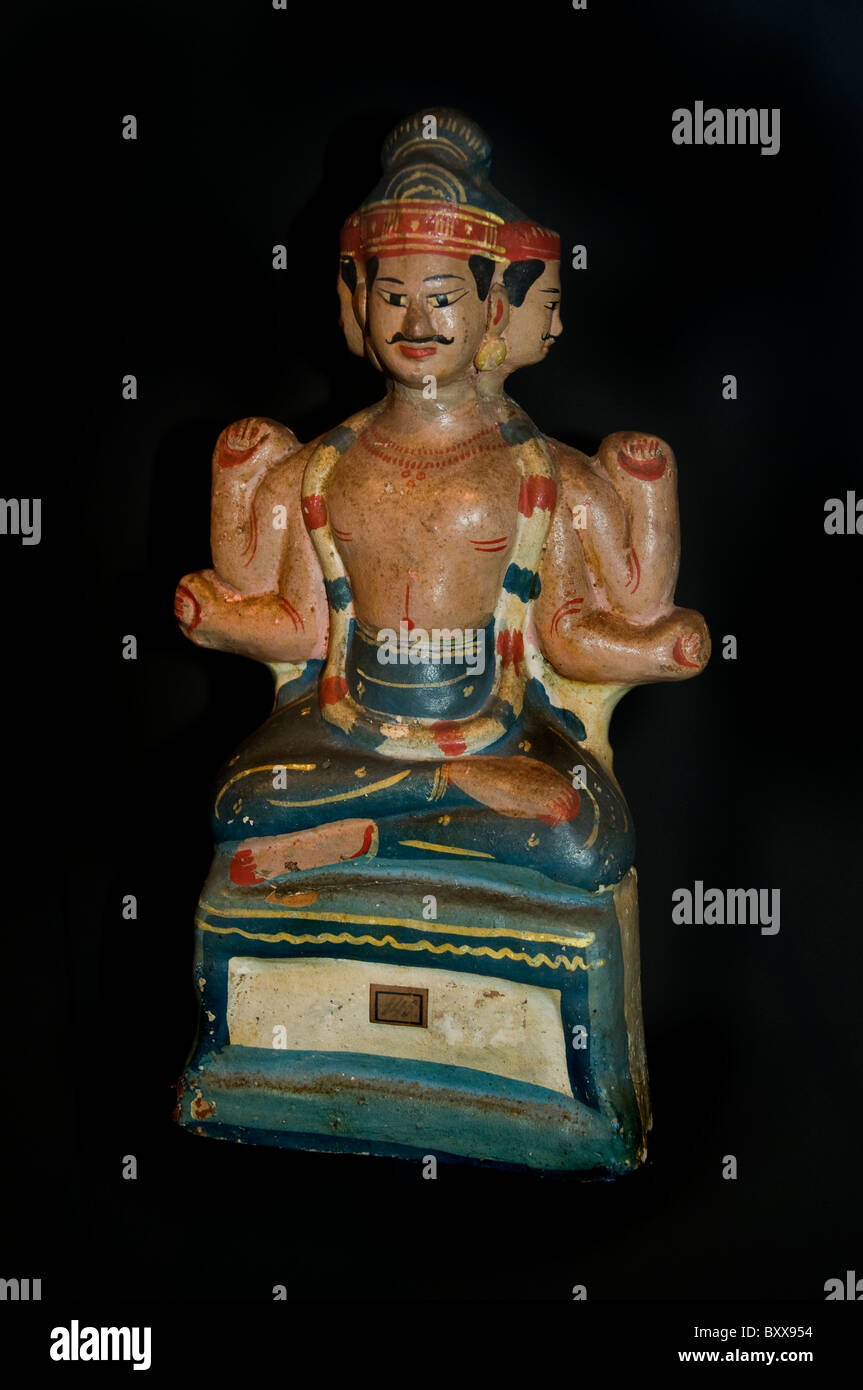 Brama xix Bangladesh dios hindú de la creación y de la sabiduría cuatro caras Foto de stock
