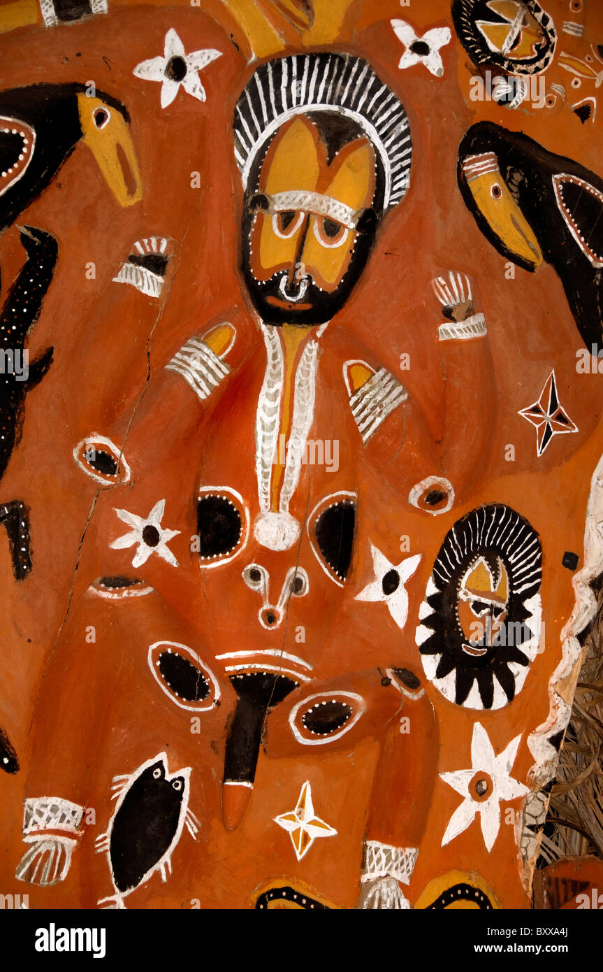 Papua Nueva Guinea Asmat Indonesia museo arte artesanía Foto de stock