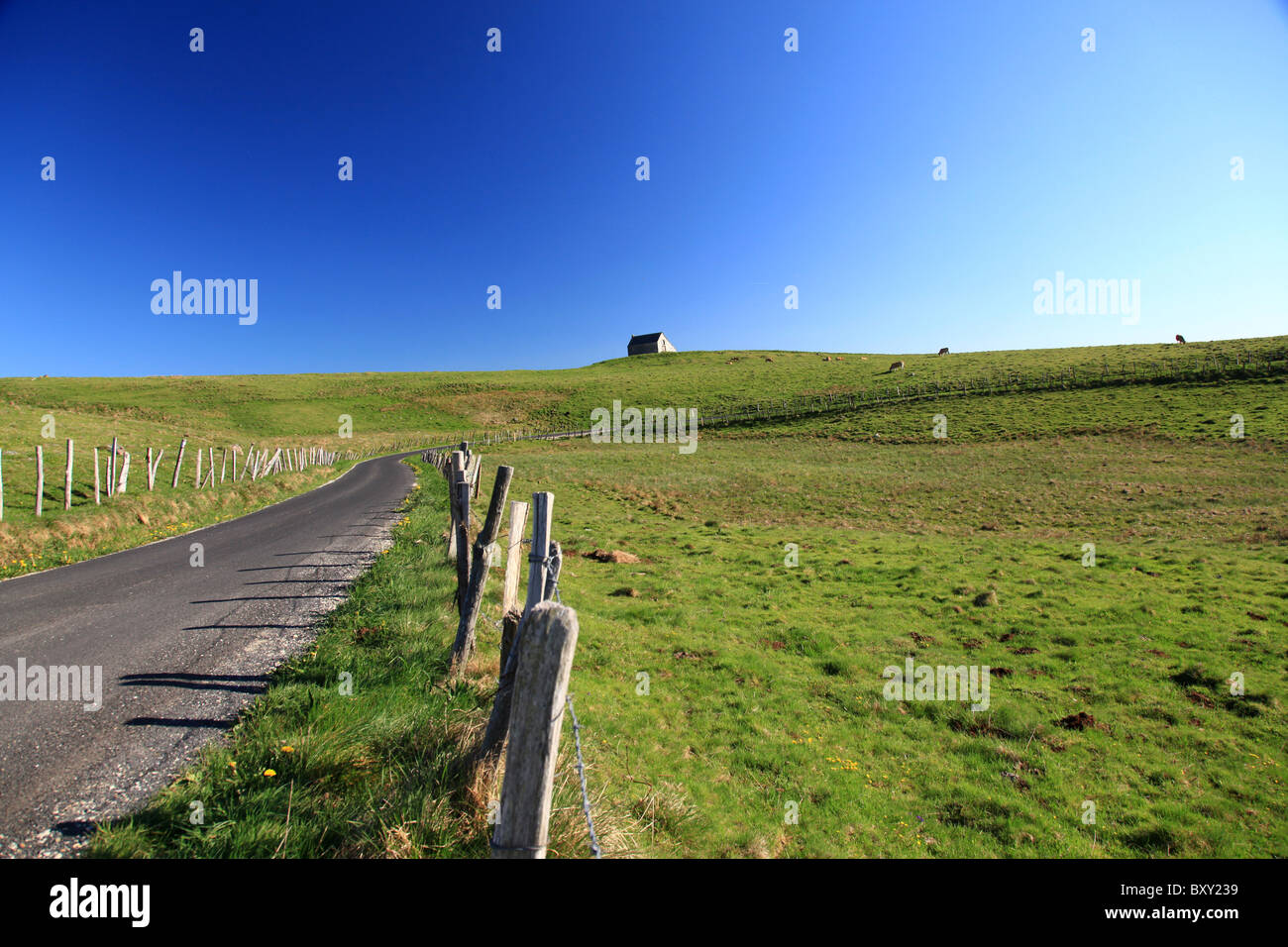 Paisaje de Puy-de-Dôme departamento Foto de stock