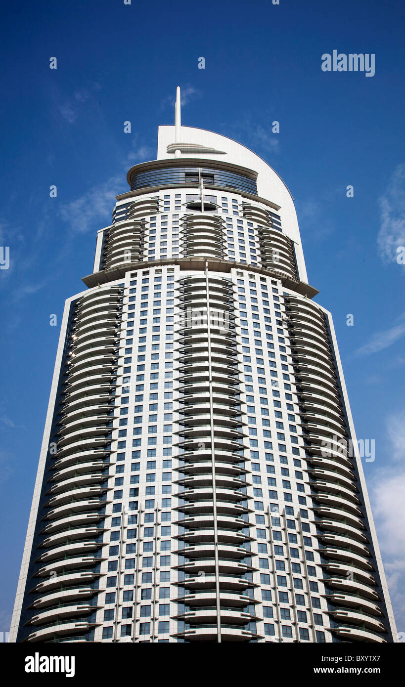 La dirección del hotel, el centro de Dubai, EAU Foto de stock