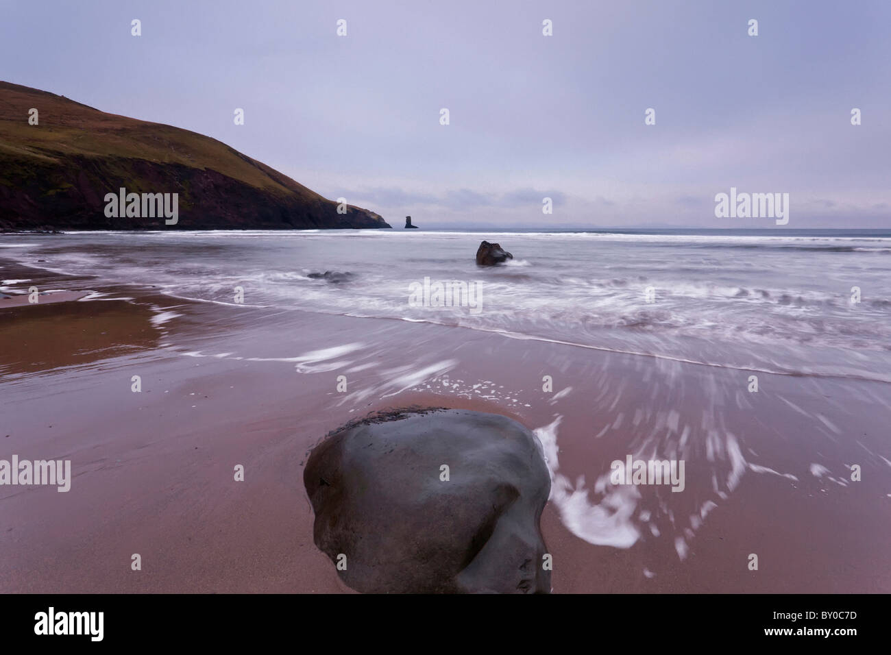 Kinnard playa en la península Dingle, Co.Kerry, República de Irlanda Foto de stock