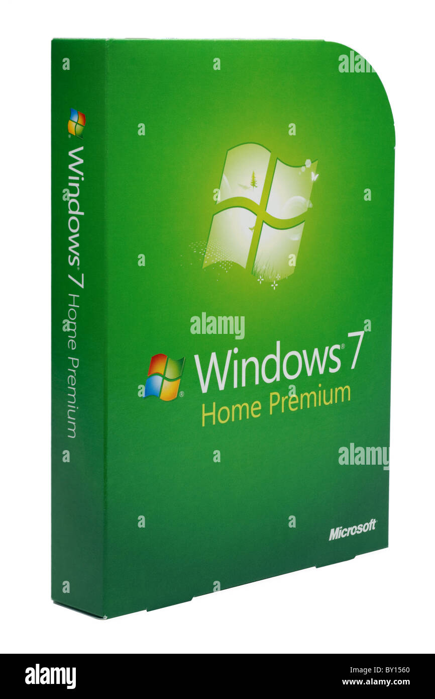 Caja de software Microsoft Windows 7 Home Premium de sistema operativo para  PC. Sólo para uso editorial Fotografía de stock - Alamy