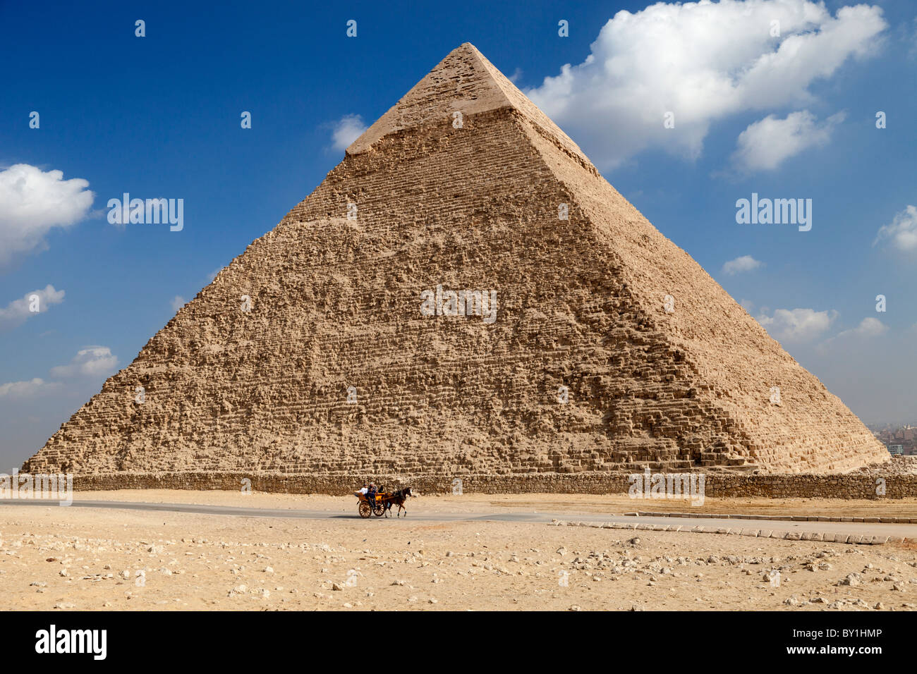 Pirámides de Giza, Egipto- Khafre Foto de stock