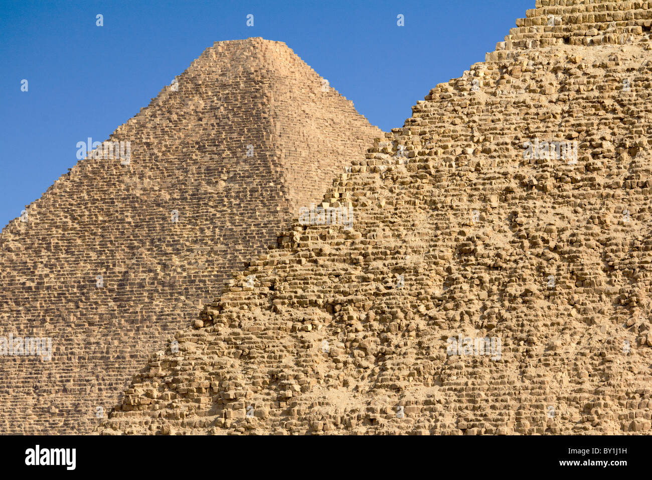 Pirámides de Giza, Egipto- Khufu y Khafre Foto de stock