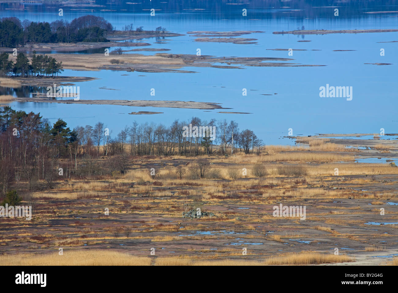 / Vaenern Vänern, el lago más grande de Suecia, ubicado en Västergötland, Dalsland y Värmland Foto de stock
