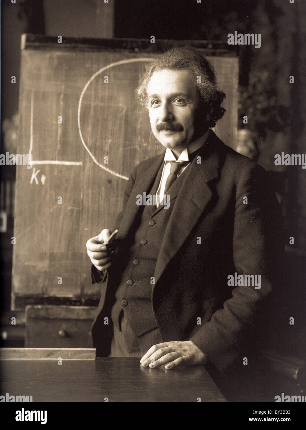 Albert Einstein, físico teórico alemán. Foto de stock