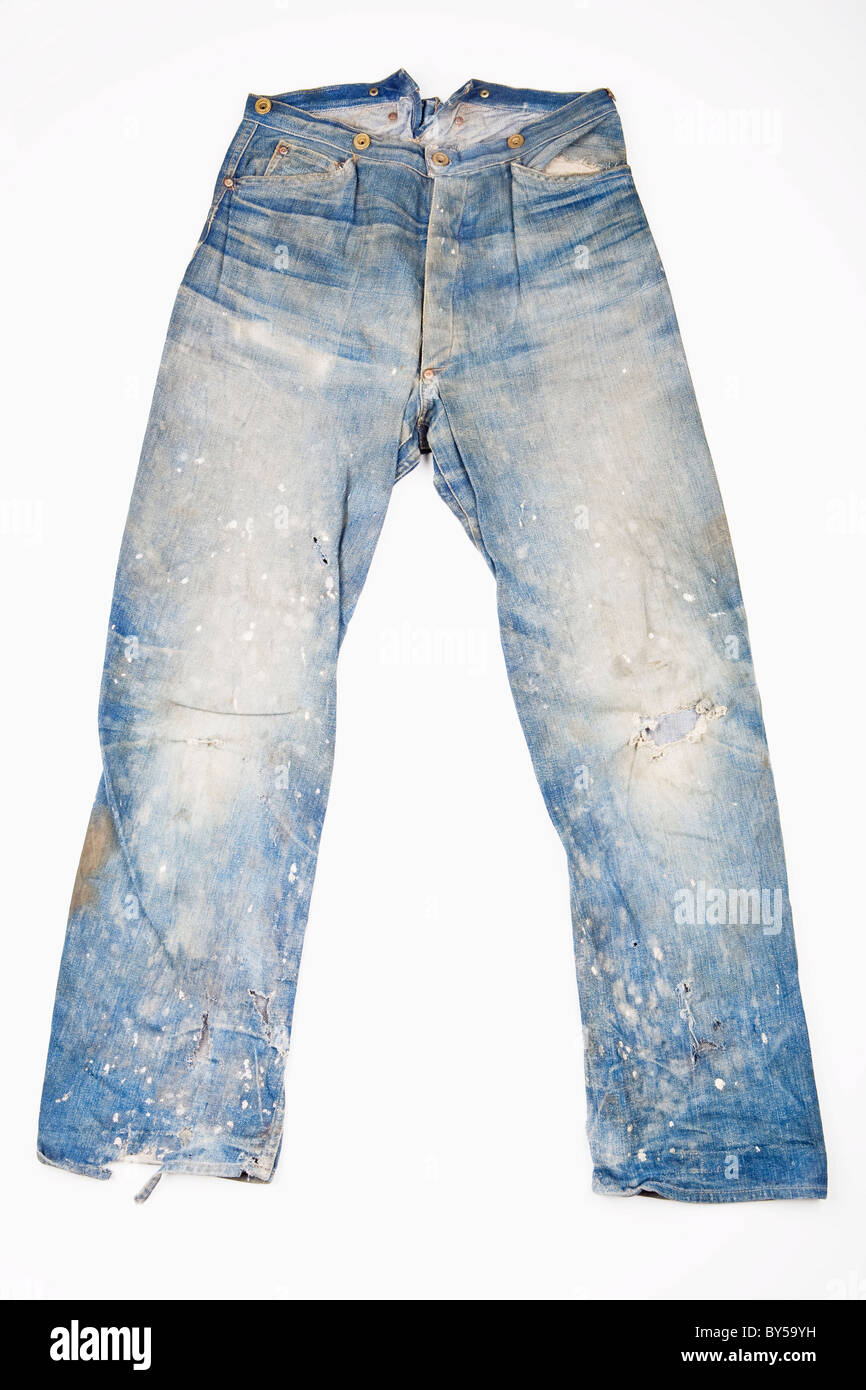 Jeans muy desgastados Fotografía de stock - Alamy