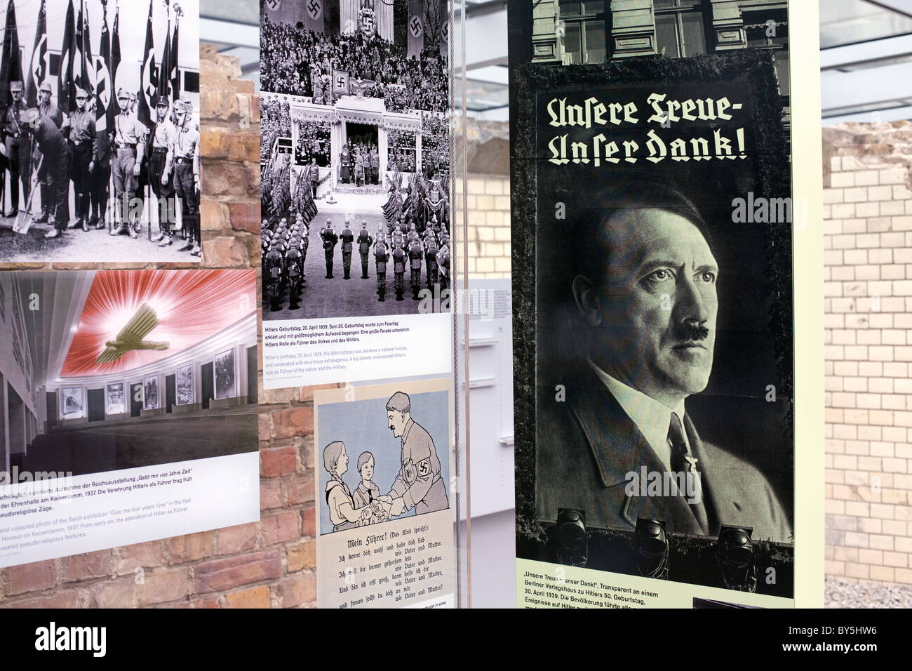 Alemania,Berlín, la Topografía del Terror, un museo relativo a los nazis era Foto de stock