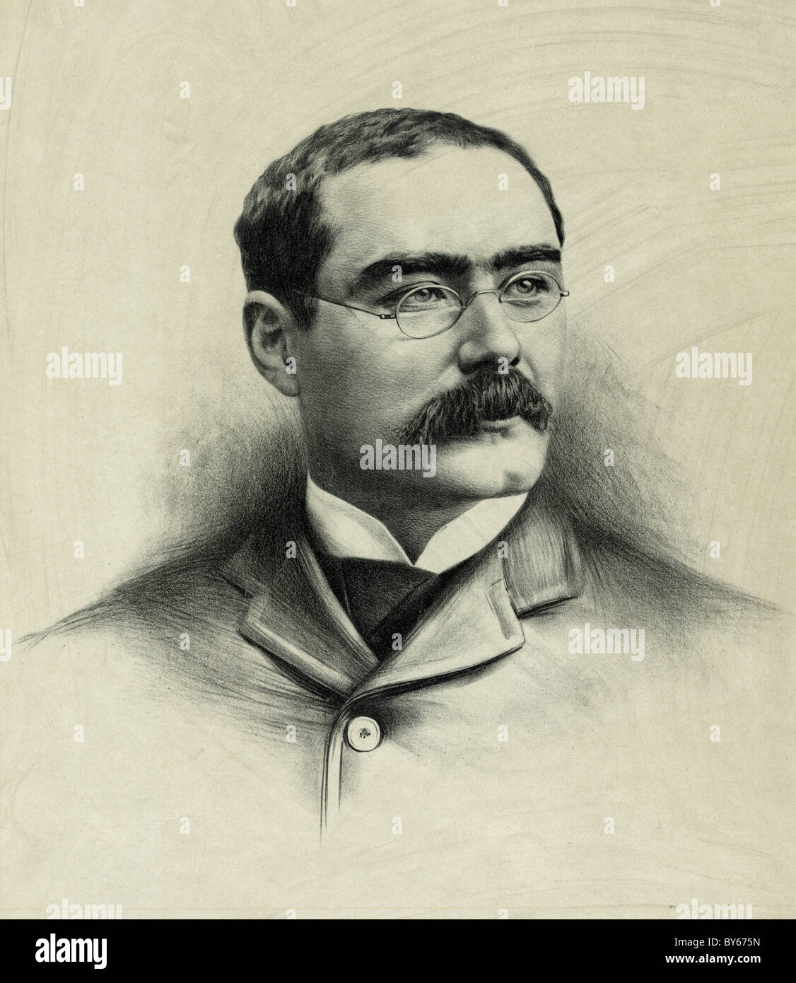 Rudyard Kipling, Joseph Rudyard Kipling fue un poeta inglés, escritor de  cuentos, y novelista Fotografía de stock - Alamy