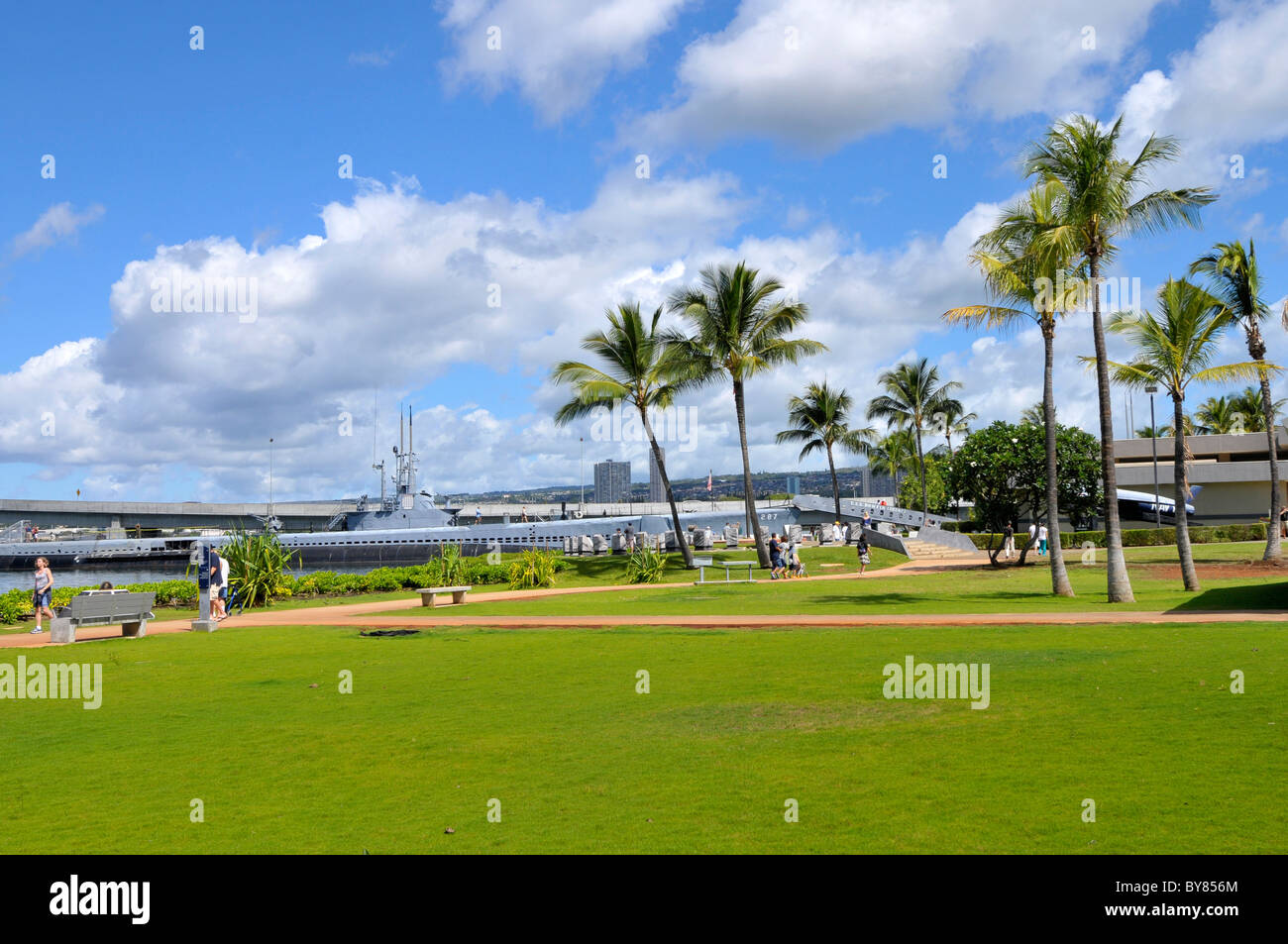 Pearl Harbour Pacific National Monument Hawaii Foto de stock