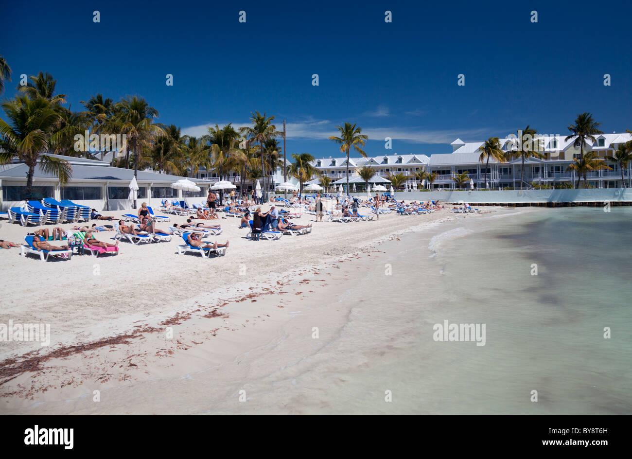 South Beach en Key West, Florida, EE.UU. Foto de stock