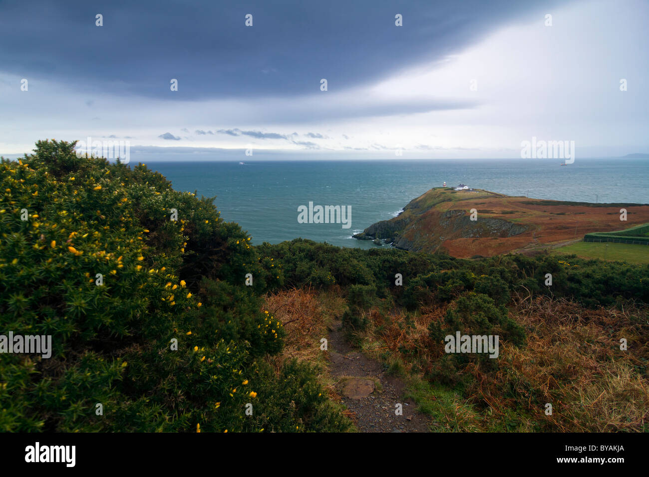 Vista desde Howth, Dublín, Irlanda. Foto de stock