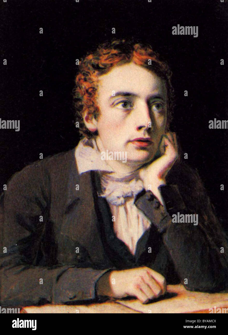 John Keats, el poeta romántico inglés. Foto de stock