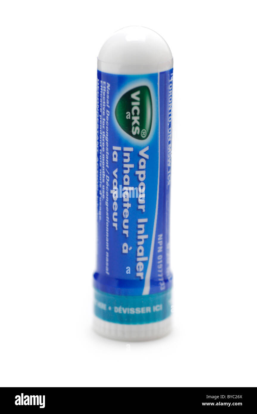 Descongestionante nasal Inhalador de Vapor Fotografía de stock - Alamy