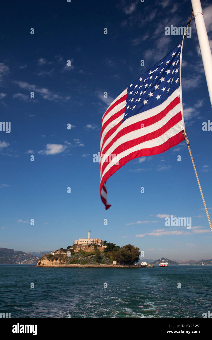 La Isla de Alcatraz, San Francisco, CA. Foto de stock