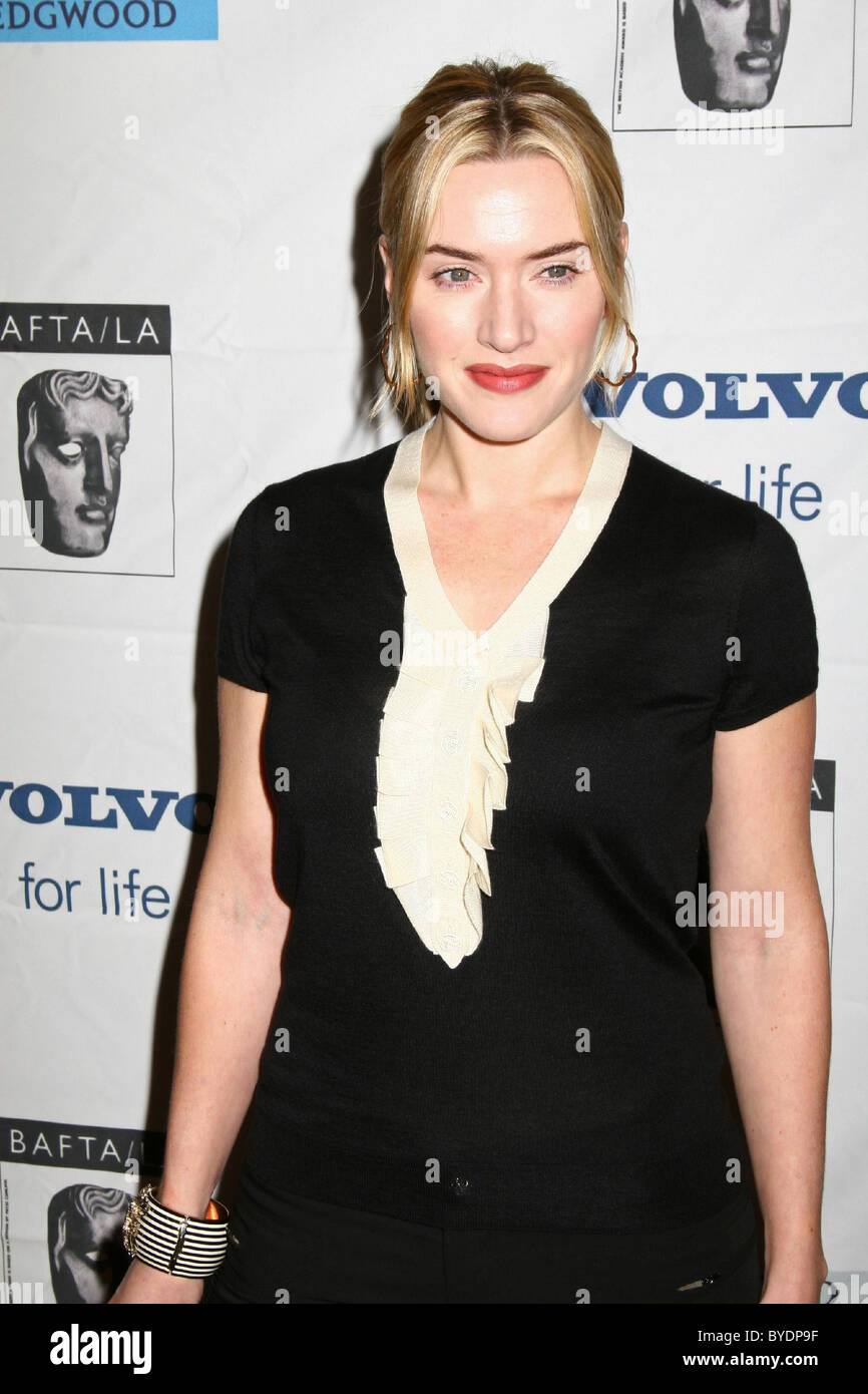 Kate Winslet/la temporada de premios BAFTA Tea Party celebrada en el Four Seasons Hotel de Los Angeles, California - 14.01.07 Foto de stock