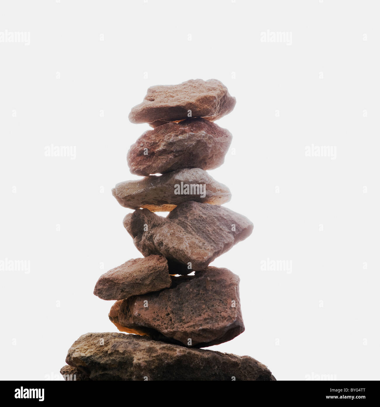 Piedras apiladas Foto de stock