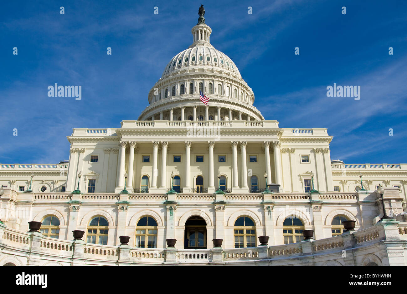 El edificio del Capitolio en Washington DC, Estados Unidos. Foto de stock
