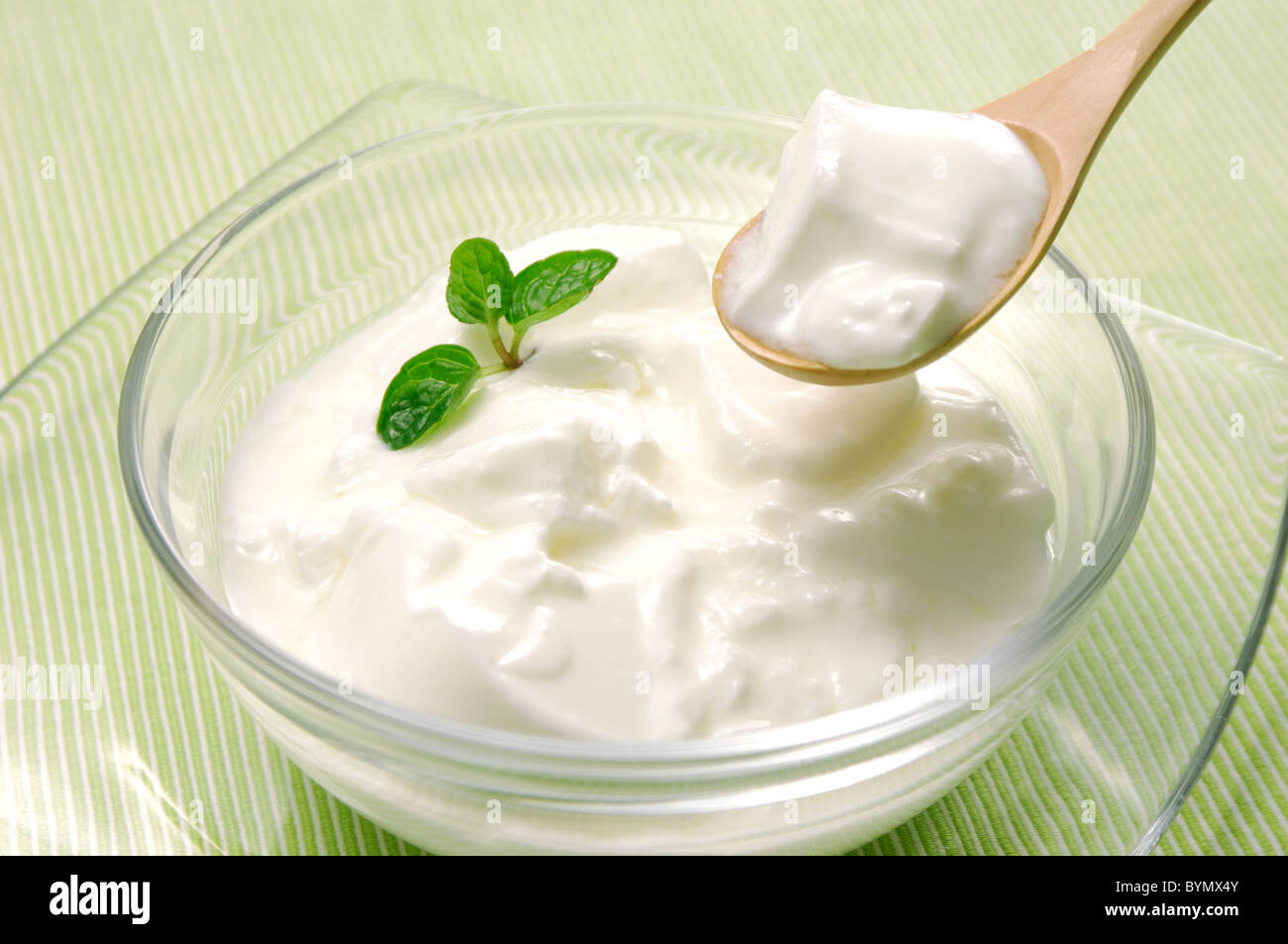 Yogur Foto de stock