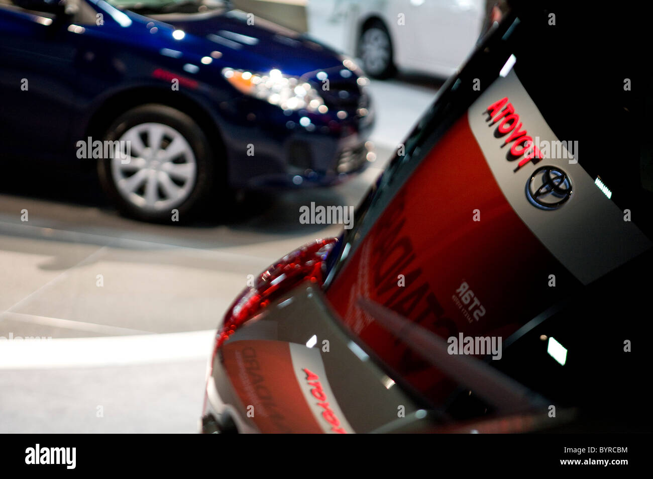 Toyota en el Auto Show de Washington. Foto de stock