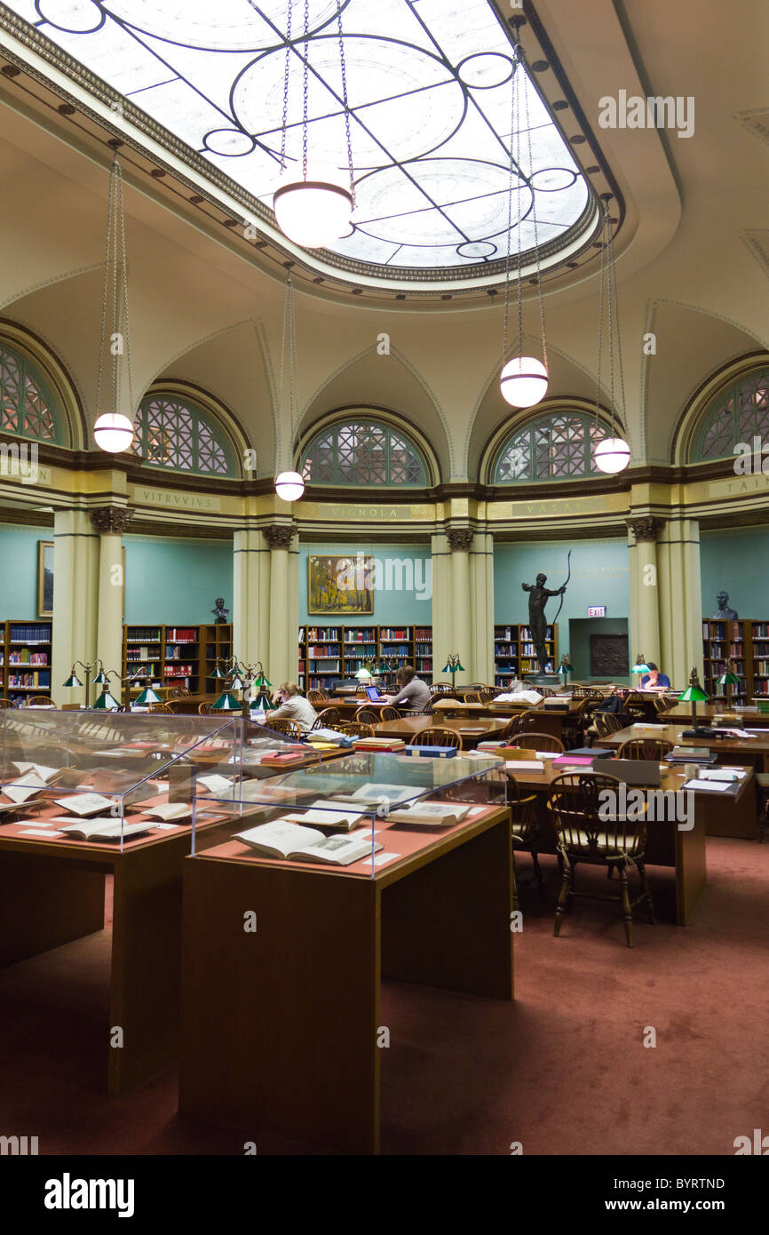 Ryerson Biblioteca, Instituto de Arte de Chicago, Illinois, EE.UU. Foto de stock