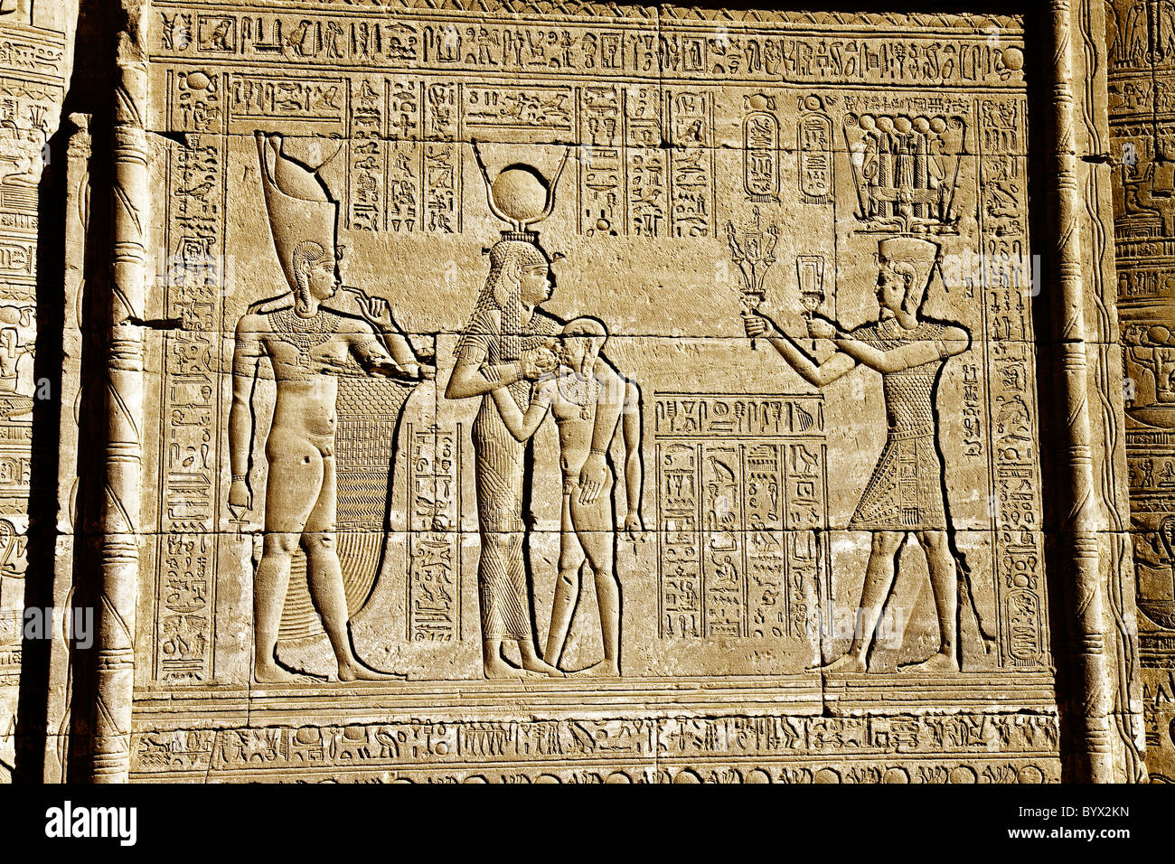 Egipto Qena Templo de Denderah Foto de stock