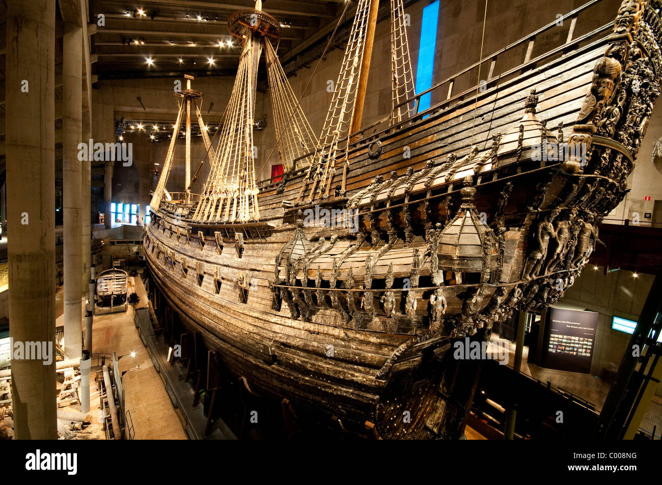 En el interior del museo Vasa, Estocolmo, Suecia Fotografía de stock - Alamy