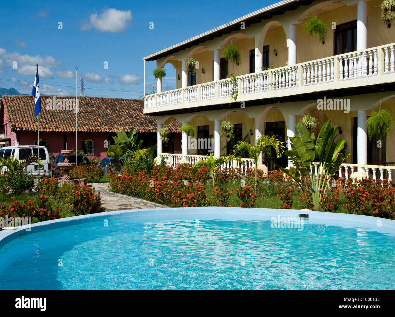 Honduras. Ciudad de Comayagua. Hotel Colonial Fotografía de stock Alamy
