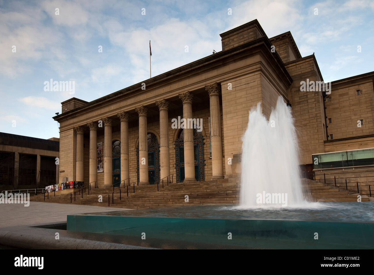 Sheffield City Hall del centro de la ciudad de Sheffield South Yorkshire, Inglaterra Foto de stock
