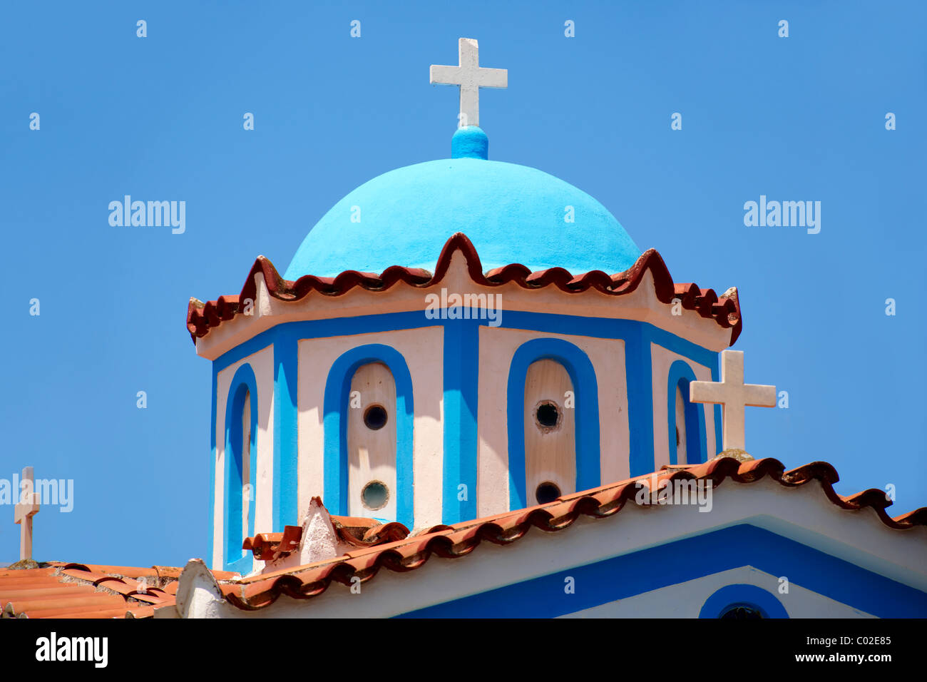 Convento de Ayia Aikaterini, Egina, griego Islas Sarónicas Foto de stock