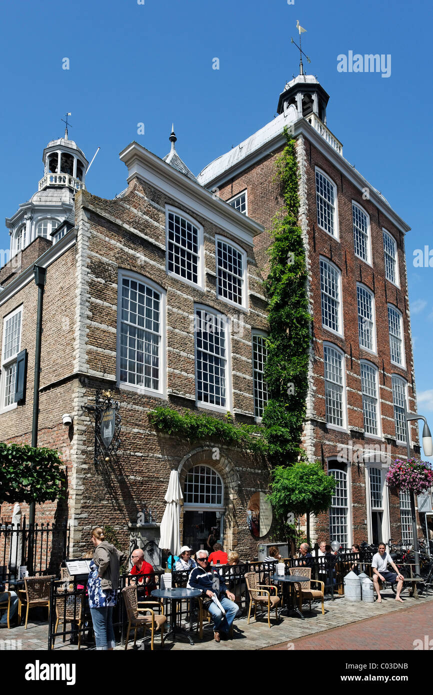 El edificio histórico del ayuntamiento, Va, provincia de Zeeland, Holanda, Benelux, Europa Foto de stock