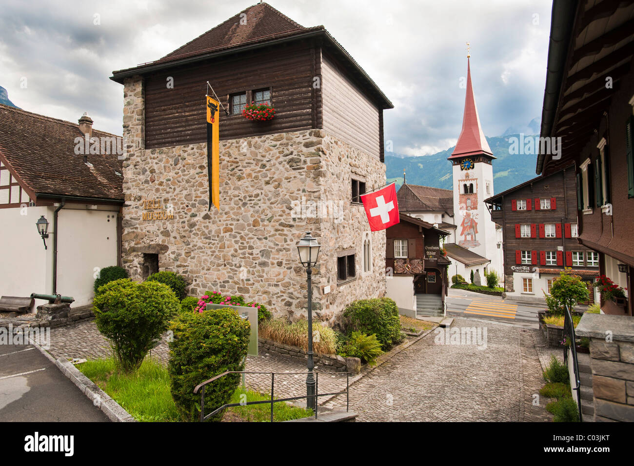 Dígale a Museo, Buergelen, cantón de Uri, Suiza, Europa Foto de stock