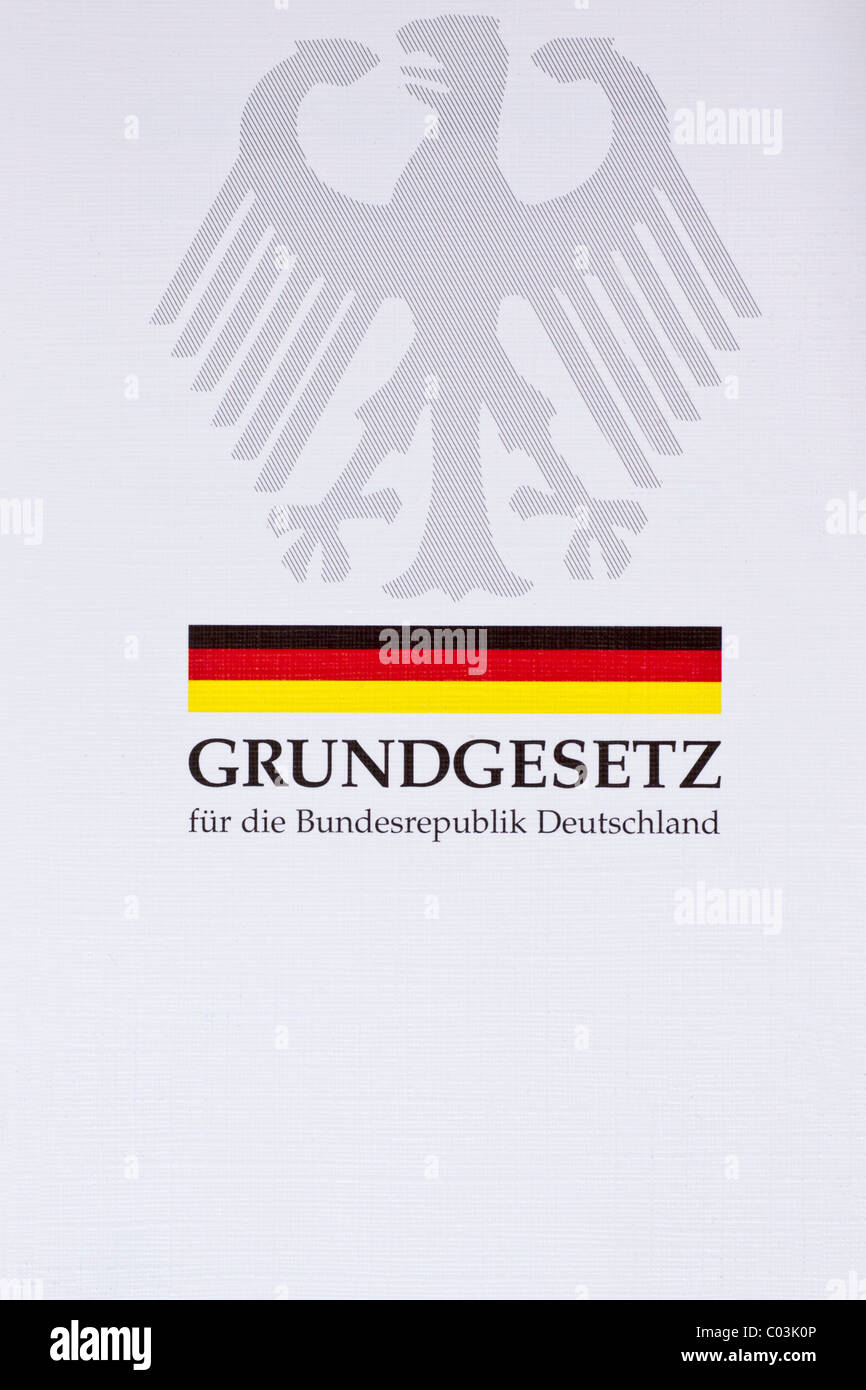 Grundgesetz, ley fundamental, la constitución de la República Federal de Alemania Foto de stock