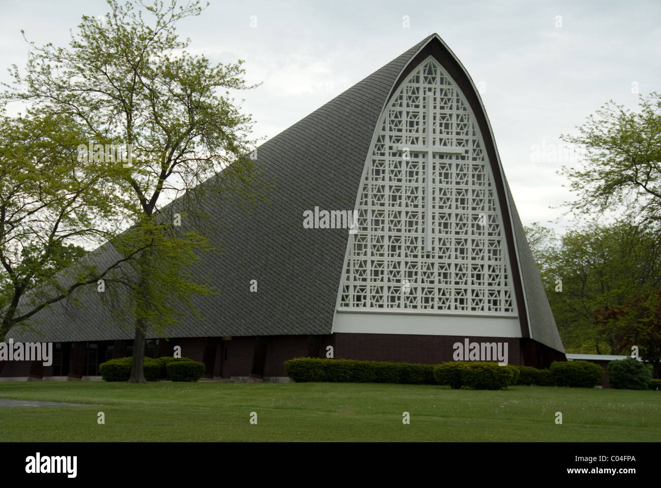 Christ Community Church; sión, Illinois 60099 EE.UU. Foto de stock