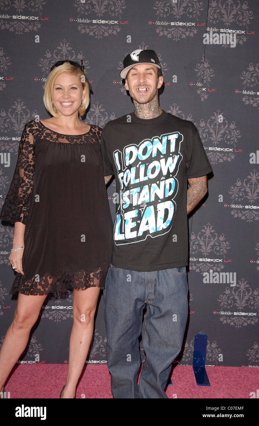 Shanna Moakler y Travis Barker T-Mobile Sidekick LX lanzar un evento
