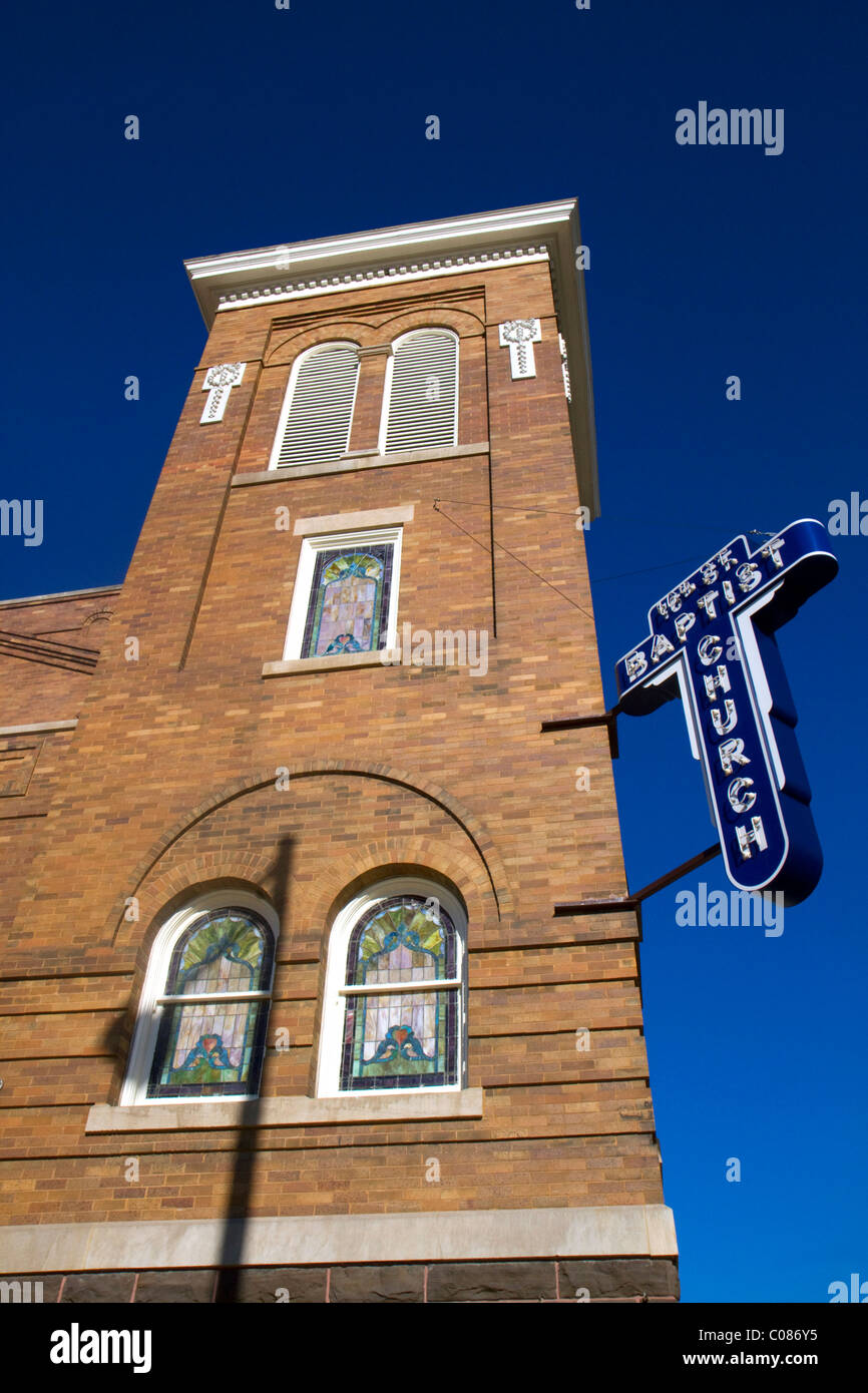 El 16th Street Baptist Church ubicada en Birmingham, Alabama, EUA. Foto de stock