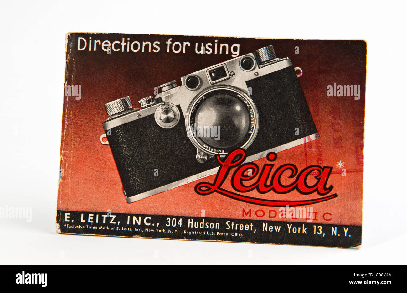 Cámara Leica Modelo III C 3 Manual de instrucciones Foto de stock