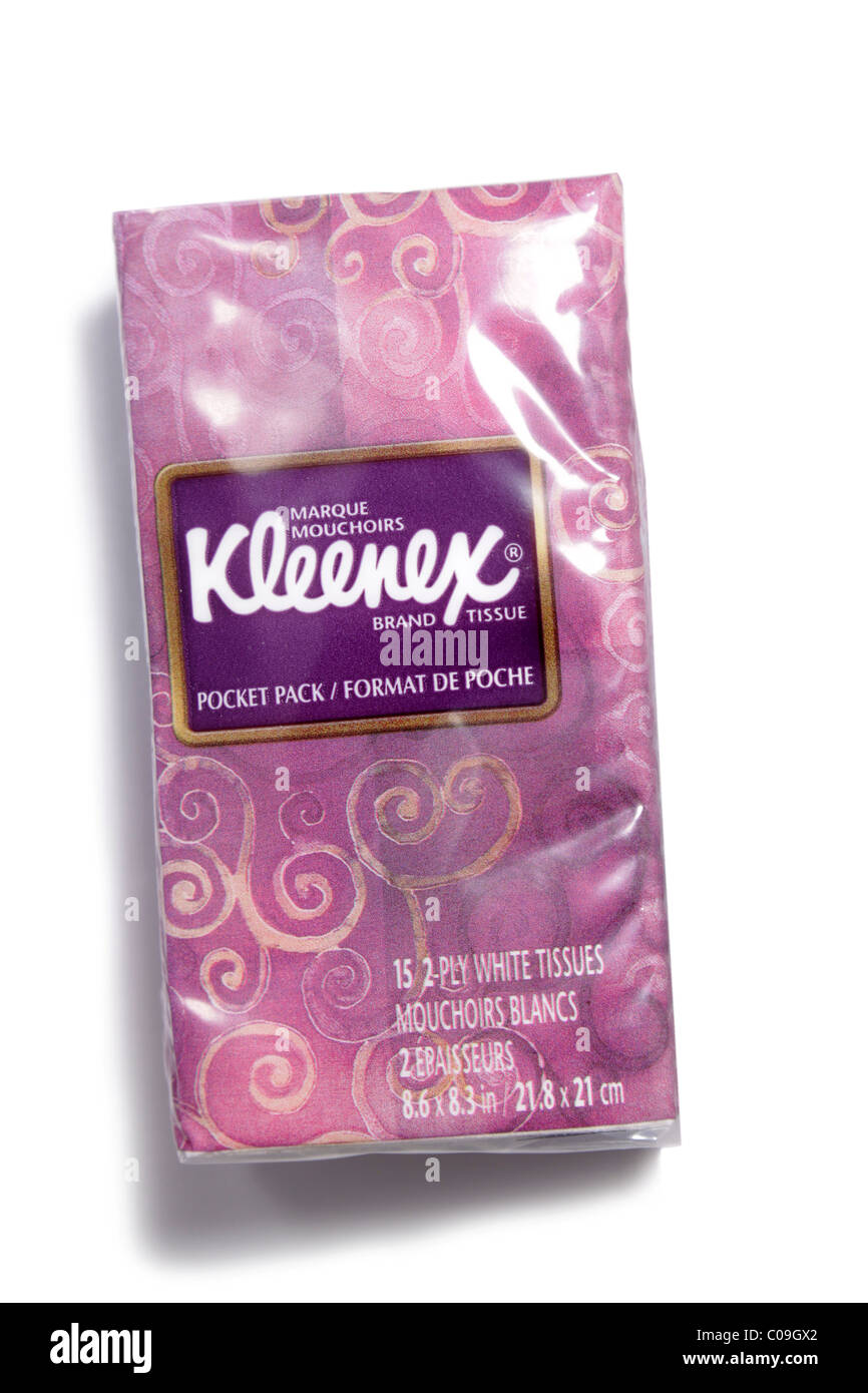 Kleenex pocket pack Fotografía de stock - Alamy