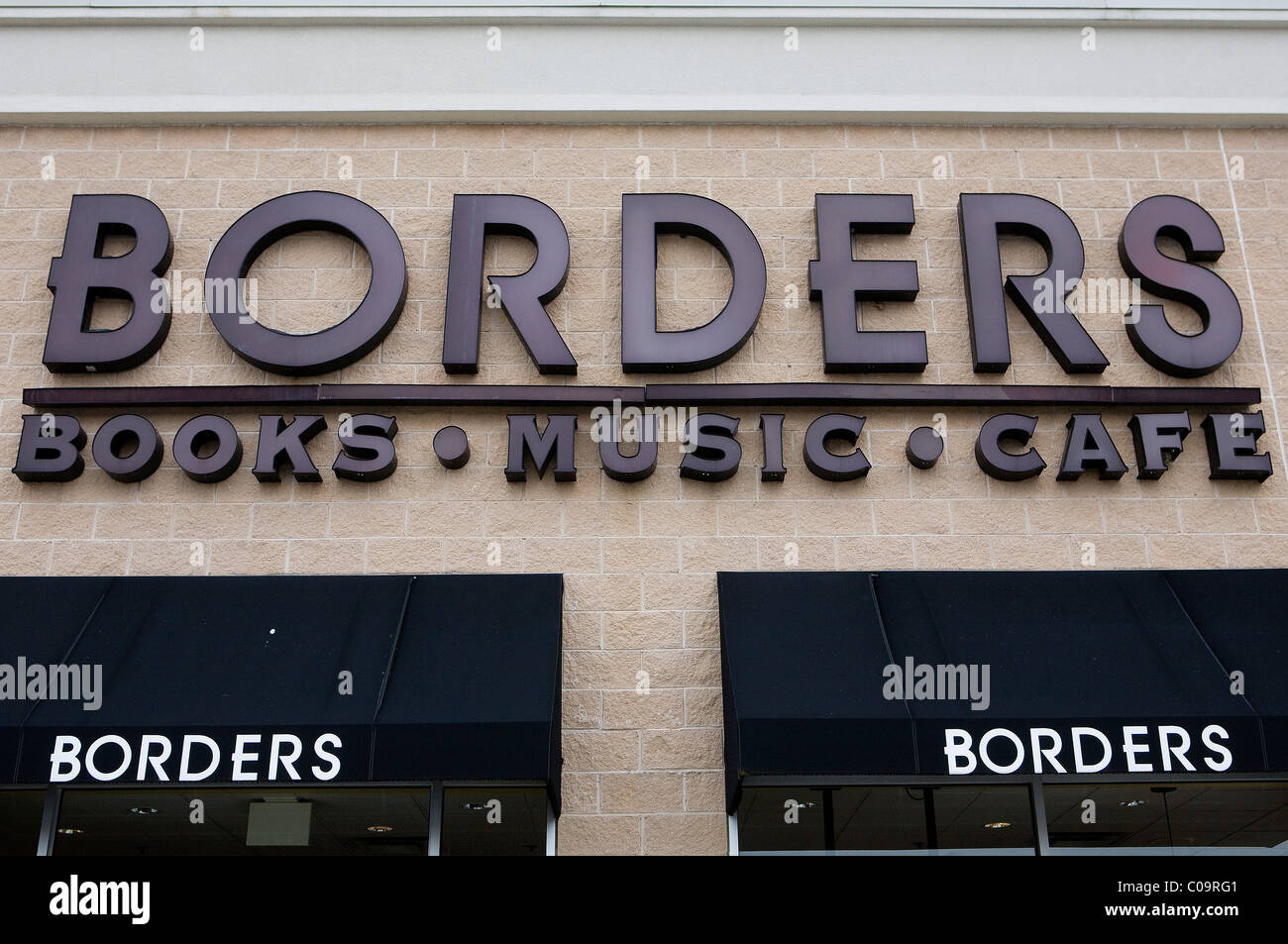 Una librería Borders. Foto de stock