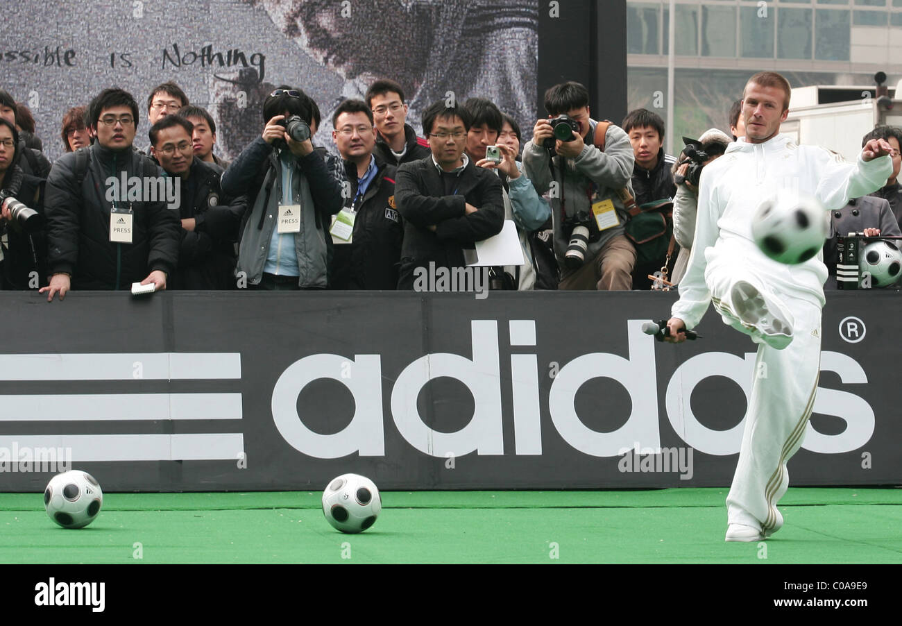 Tratamiento dirección reserva David Beckham en LA Galaxy un acto promocional de Adidas, Seúl, Corea del Sur - 29.02.08 WENN Fotografía de stock - Alamy Tratamiento dirección reserva David Beckham en LA Galaxy un acto promocional de Adidas, Seúl, Corea del Sur - 29.02.08 WENN Fotografía de stock - Alamy