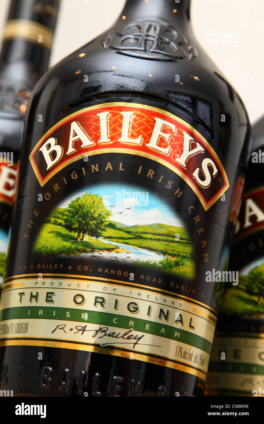 Baileys licor de crema irlandesa. Foto de stock
