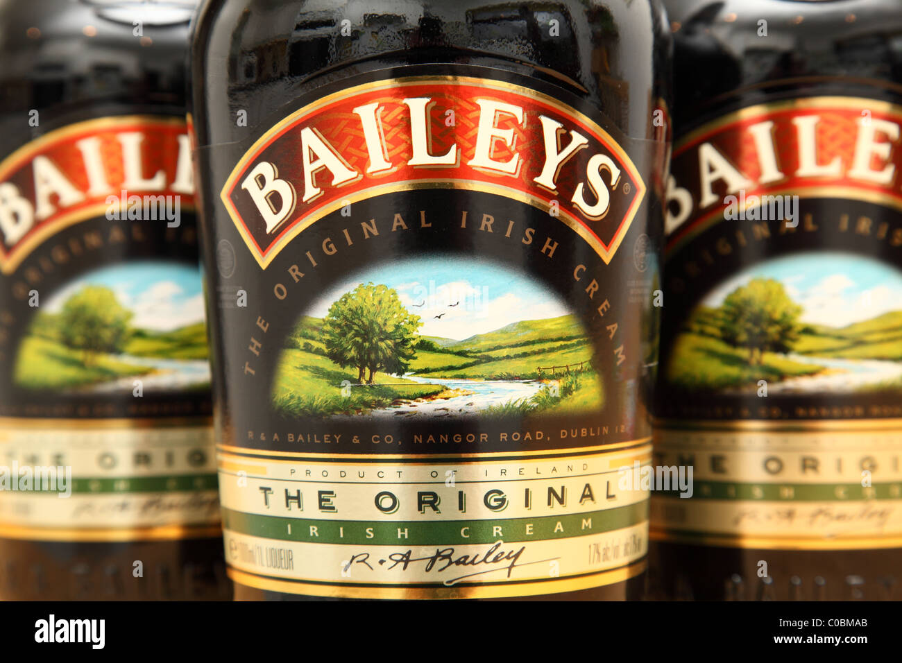 Baileys licor de crema irlandesa. Foto de stock